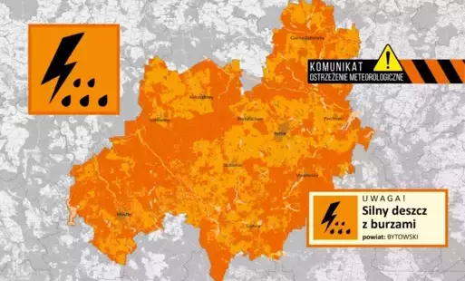 Zdjęcie do Uwaga!! Silny deszcz z burzami!! ZMIANA