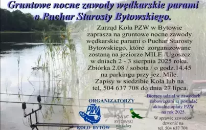 Zdjęcie do Zawody wędkarskie o Puchar Starosty Bytowskiego