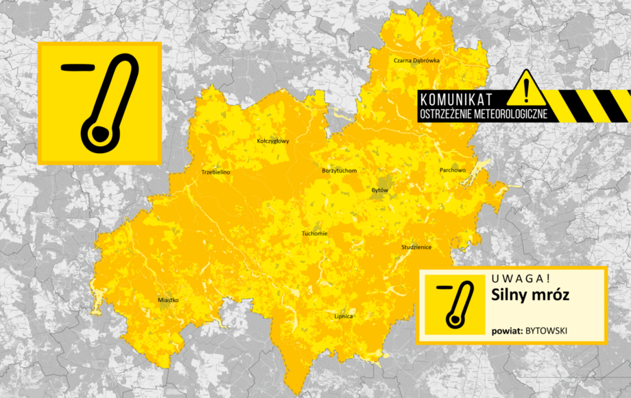 Silny Uwaga! Silny mróz! - SP Bytów