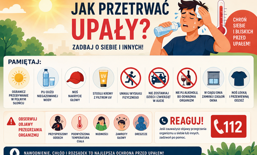 Zdjęcie do UPAŁY MOGĄ BYĆ NIEBEZPIECZNE, ZADBAJ O SIEBIE I SWOICH BLISKICH