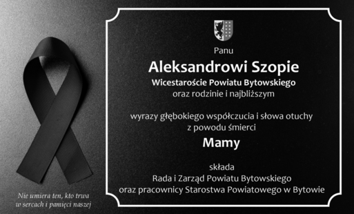 Zdjęcie do Wyrazy wsp&oacute;łczucia