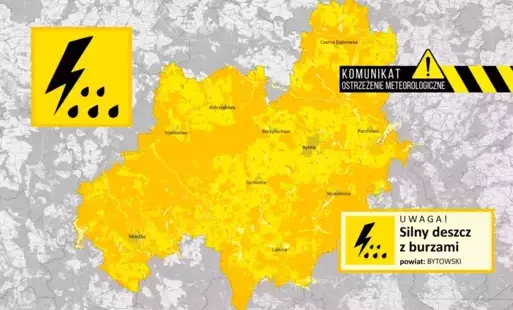 Zdjęcie do Uwaga! Silny deszcz z burzami! 