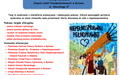Zdjęcie do Byt&oacute;w: II Powiatowe Targi Wsparcia Os&oacute;b z Niepełnosprawnością